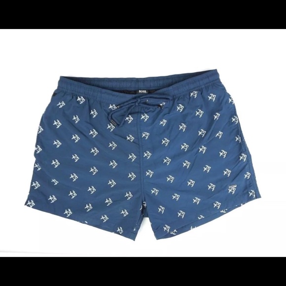hugo boss shark swim shorts